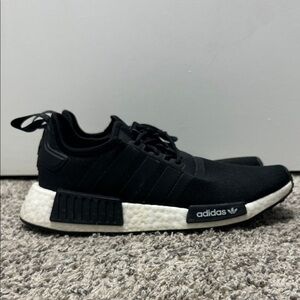 Adidas NMD R1 Black and White Shoes